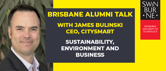 Swinburne Master of Entrepreneurship & Innovation alum James Bulinski and CEO of CitySmart.