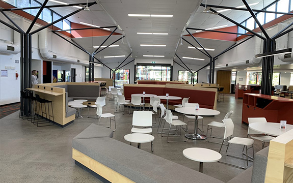 The new Croydon campus interior after works