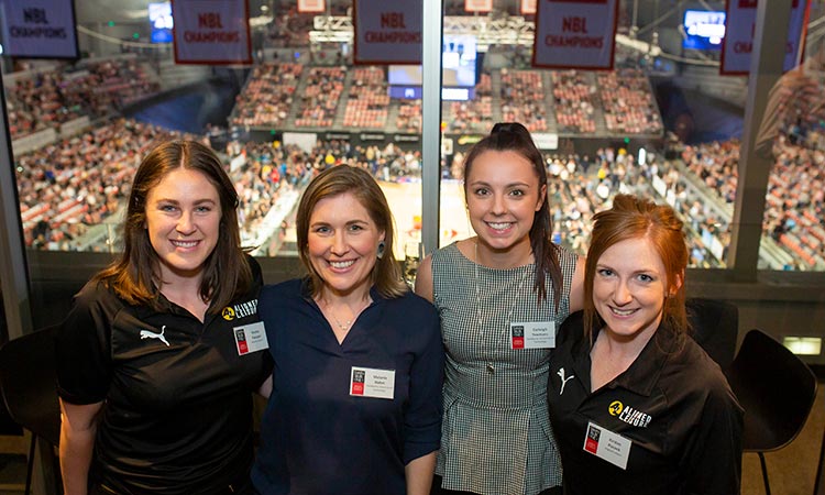 Event: Sport Innovation Research Group Launch - Girls watching basketball