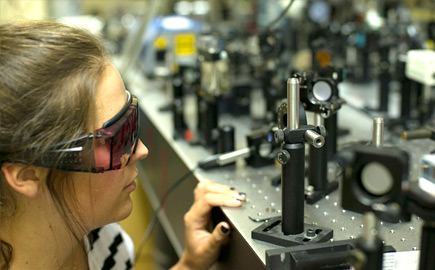 Researcher in the Nanofabrication Laboratory