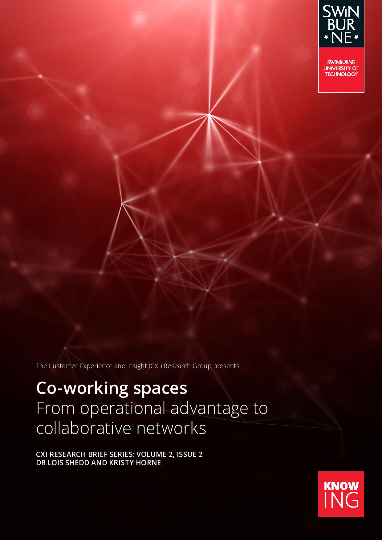 Co-working spaces: From operational advantage to collaborative networks