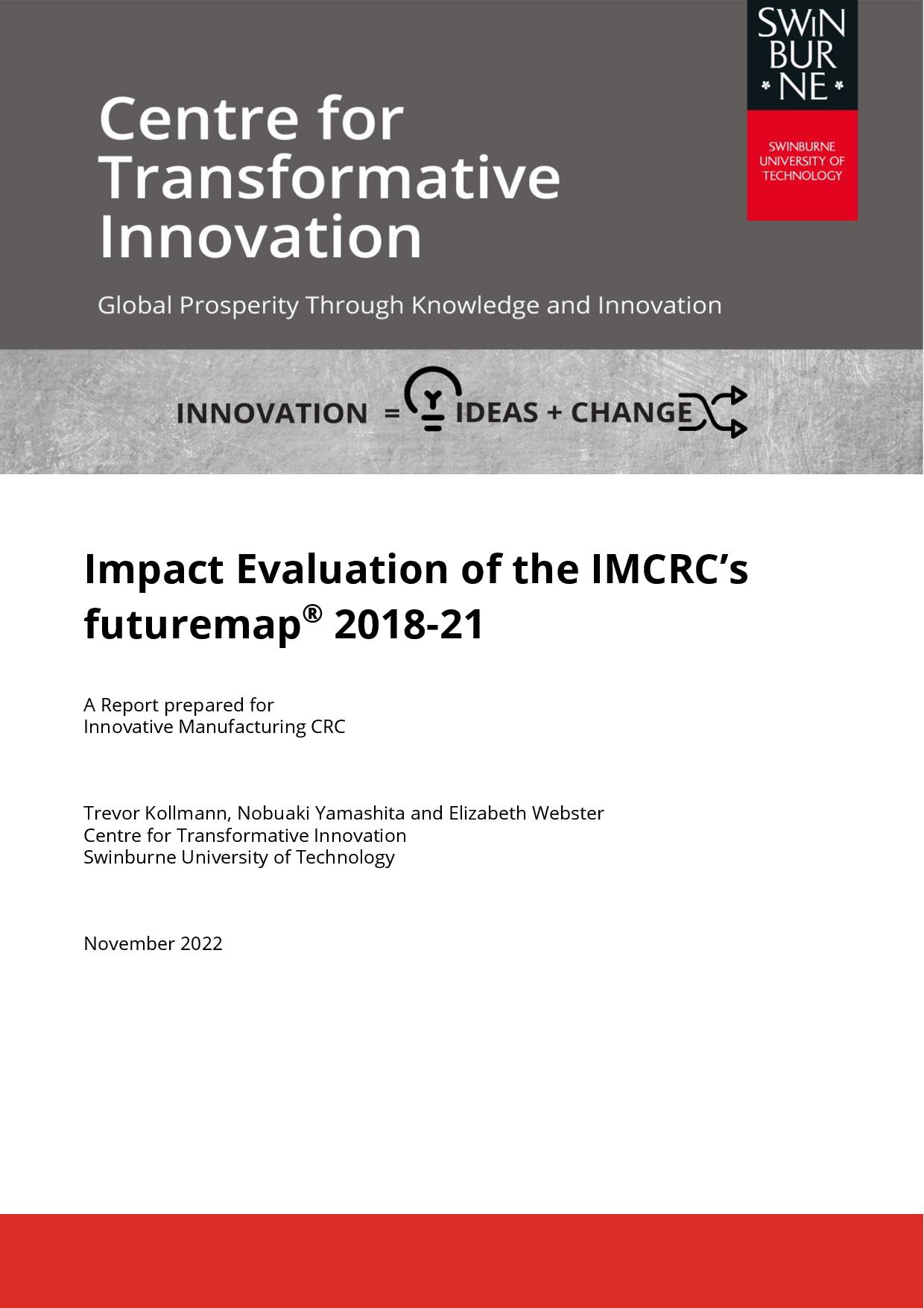 Impact Evaluation of the IMCRC's futuremap® 2018–2021