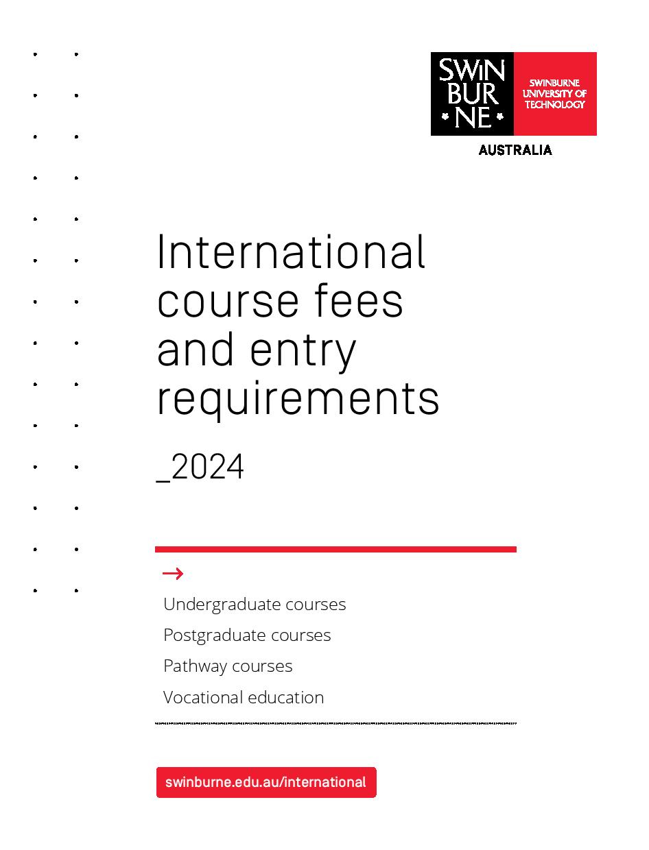 International course fees and entry requirements 2024