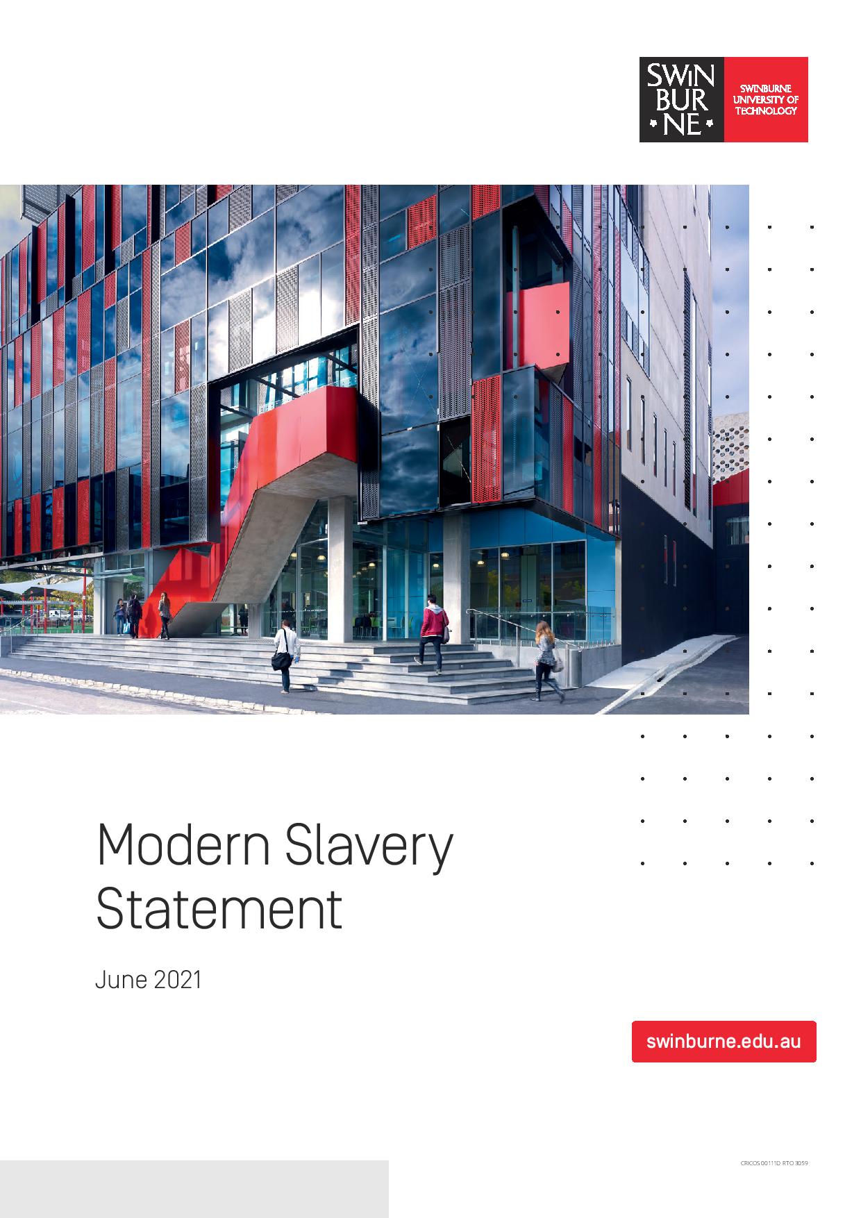 Modern Slavery Statement - June 2021