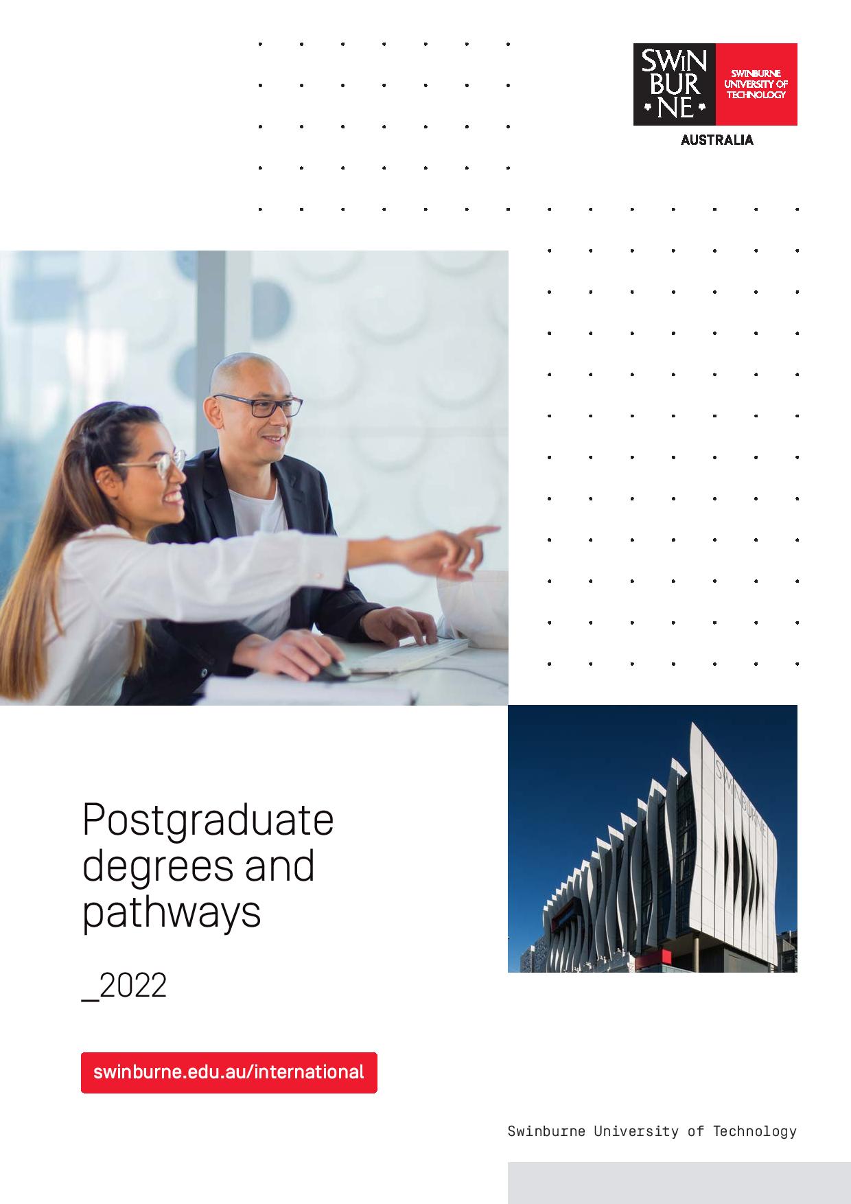 Postgraduate degrees and pathways 2022