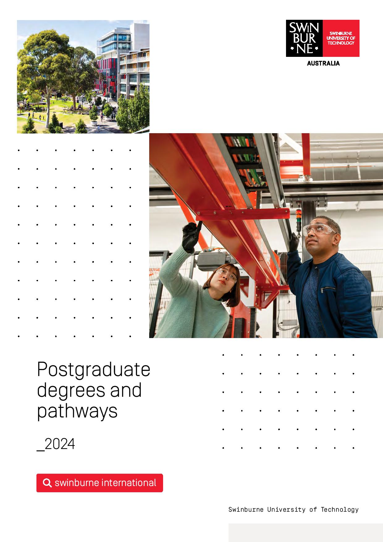 Postgraduate degrees and pathways 2024