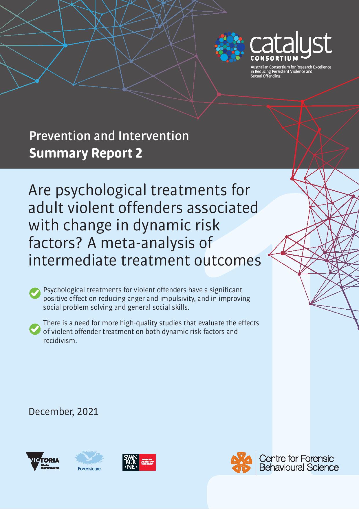Are psychological treatments for adult violent offenders associated with change in dynamic risk factors? A meta-analysis of intermediate treatment outcomes