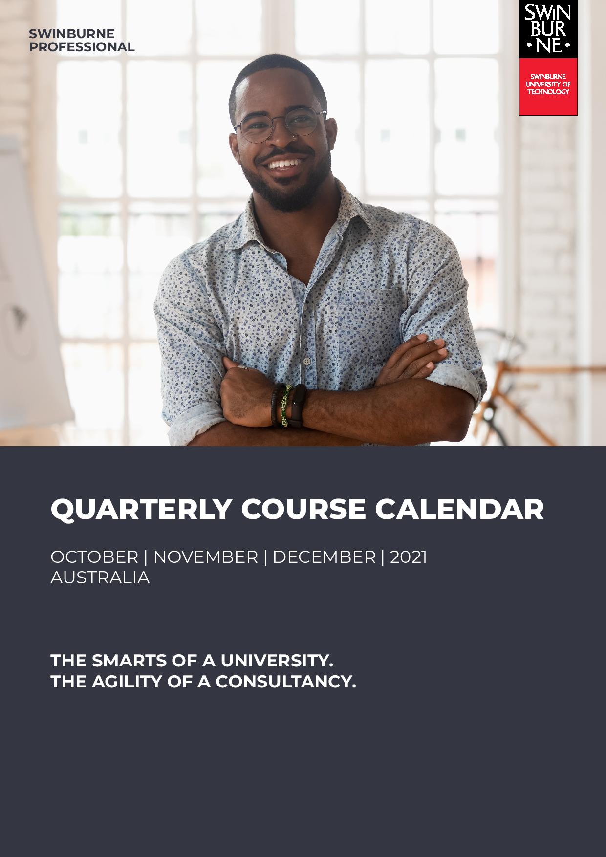 Quarterly course calendar
