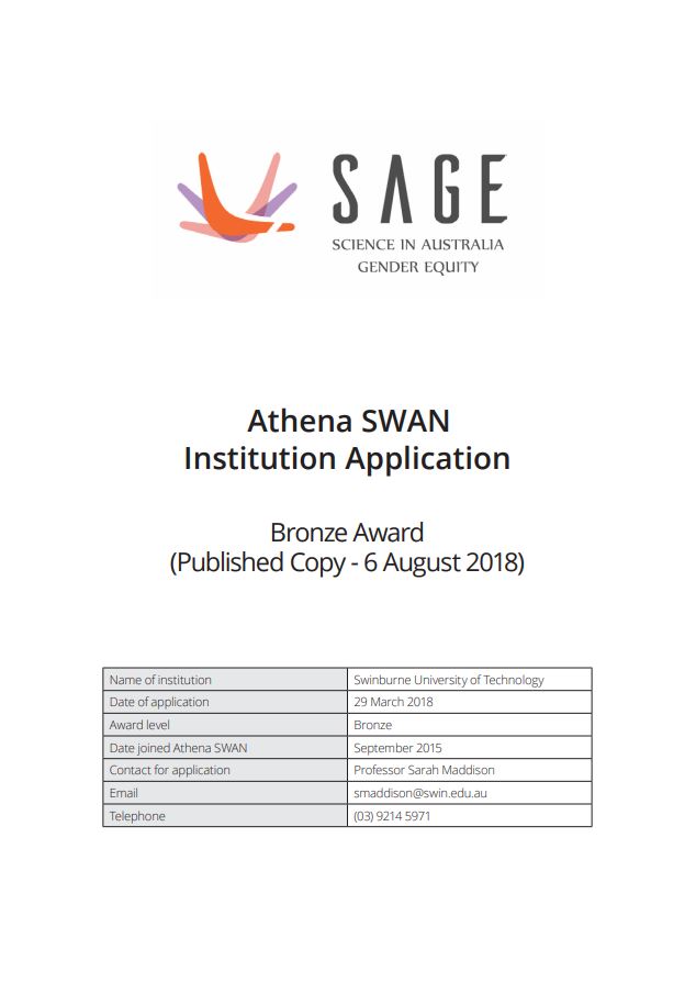 Full copy of Swinburne SAGE submission