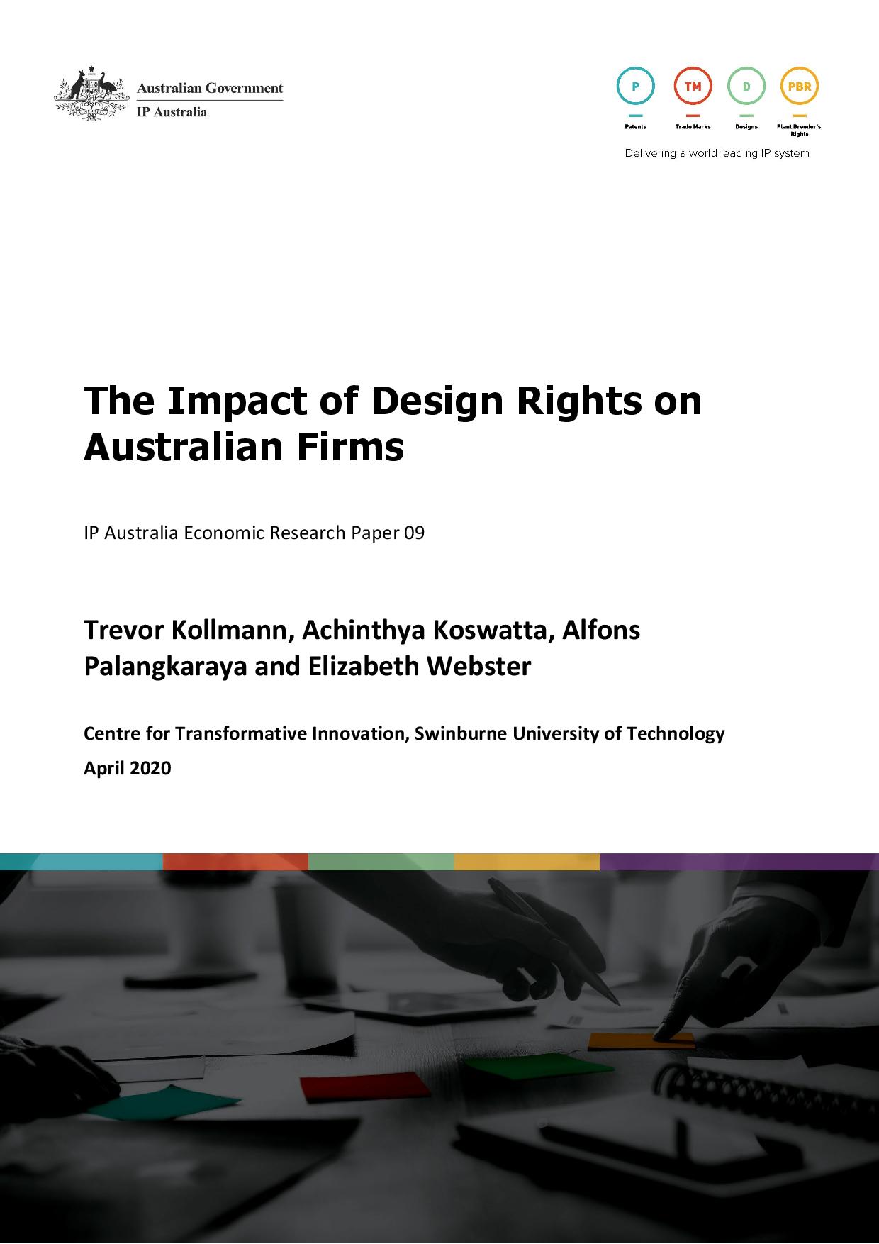 The Impact of Design Rights on Australian Firms