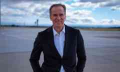 CEO of APAC, Lyell Strambi standing on tarmac at Melbourne Airport