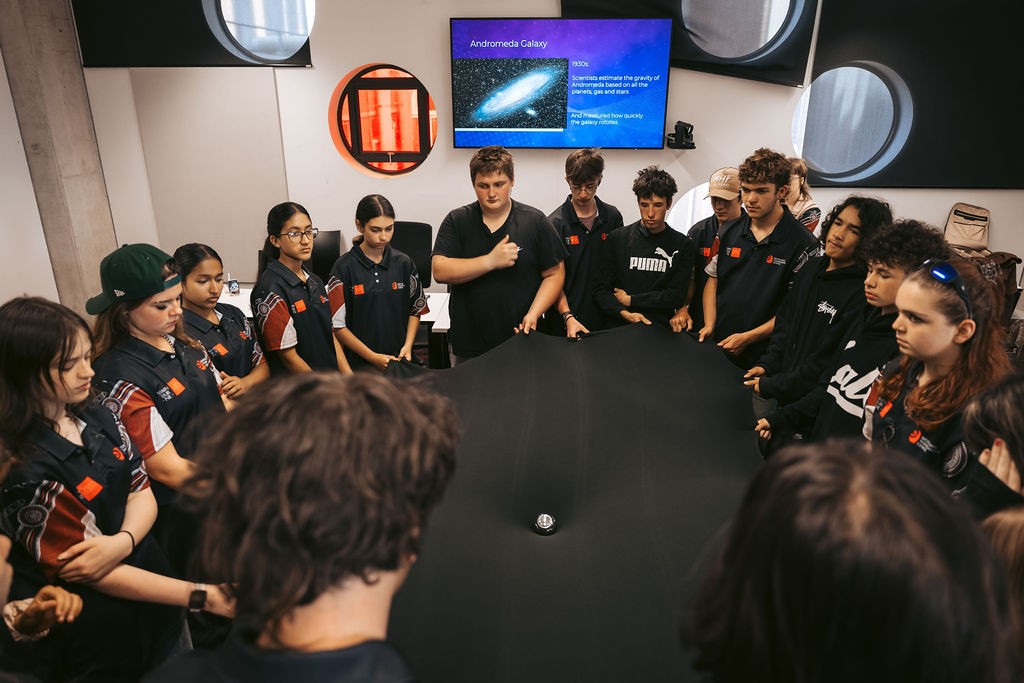 Students with a particular interest in astrophysics joined breakout groups where they explored topics relevant to their interests