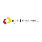 Text says igda international game developers assocation with red and yellow semi circles