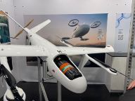 Hydrogen-powered drone/quadcopter on display at the Avalon International Airshow