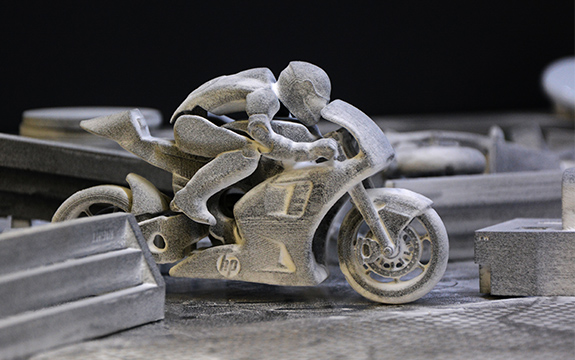 Printed 3D motorbike
