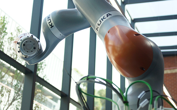 small KUKA robot in the ProtoLAB