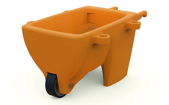 Concept design of lifesaving wheelbarrow. 