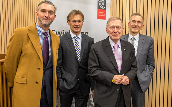 Michael Kirby at law school group shot 