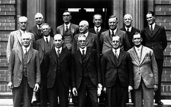 A CSIR council meeting in 1935, held at the McMaster Laboratory in Sydney
