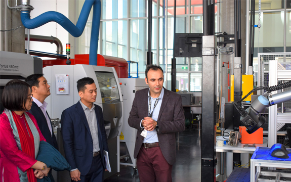 delegates from Vietnam take a tour of the Factory of the Future