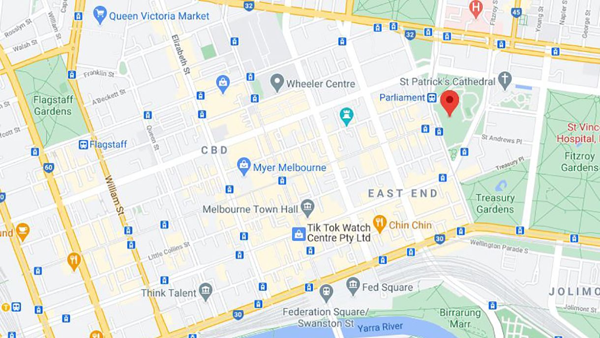 Melbourne CBD map