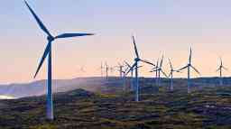 Albany Wind Farm near the town of Albany, Western Australia.