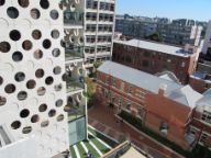 ATC building and AD building at a high angle shot 