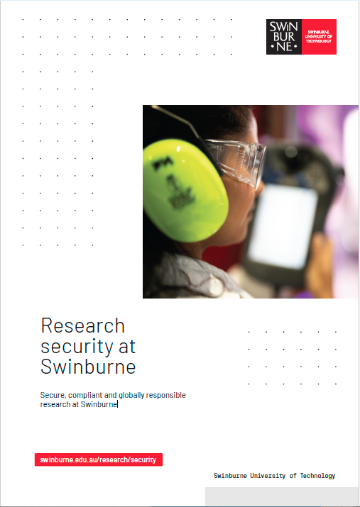 Research Security at Swinburne