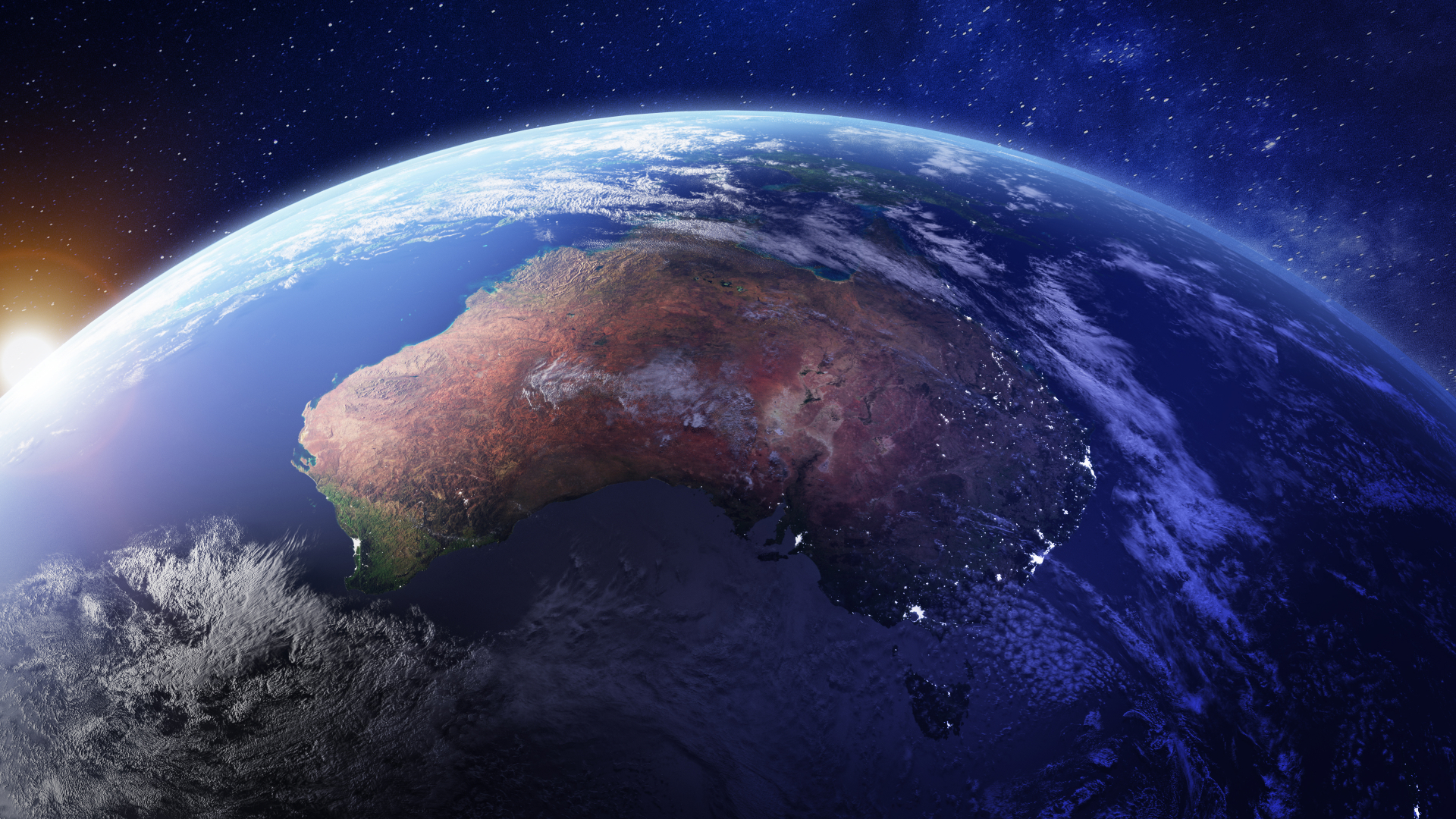 Australia seen from outer space