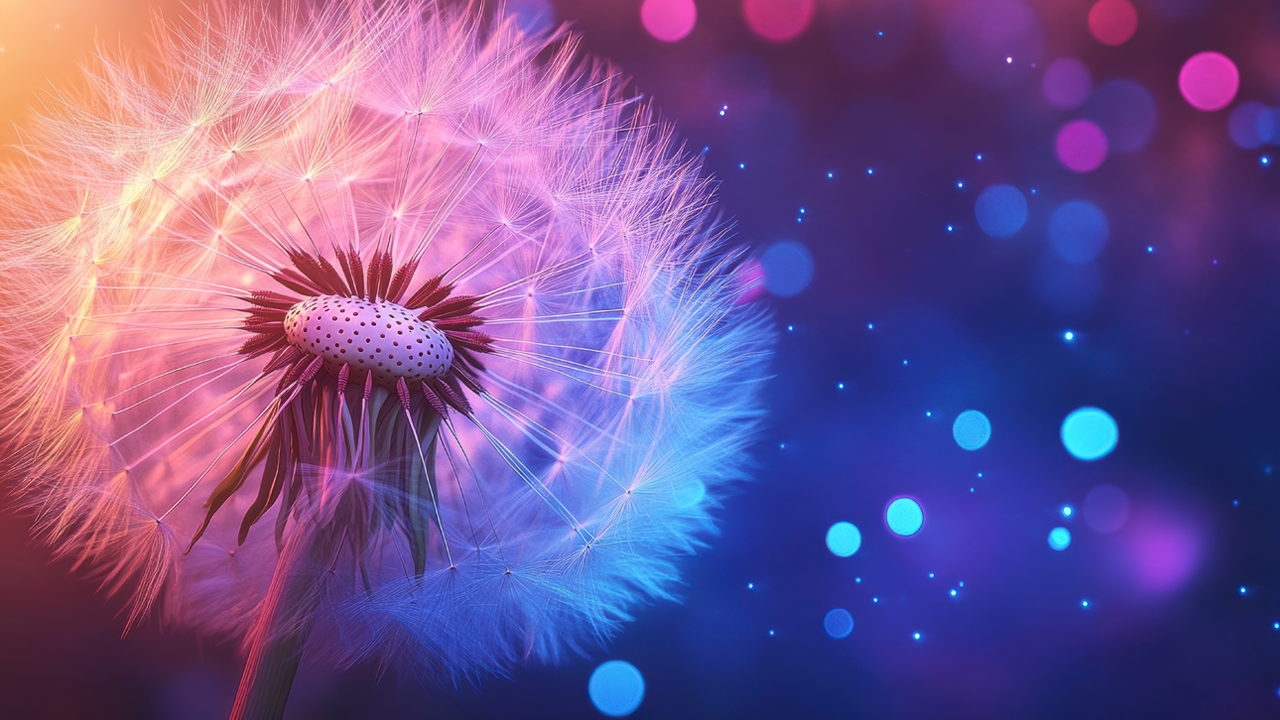 A dandelion seed.