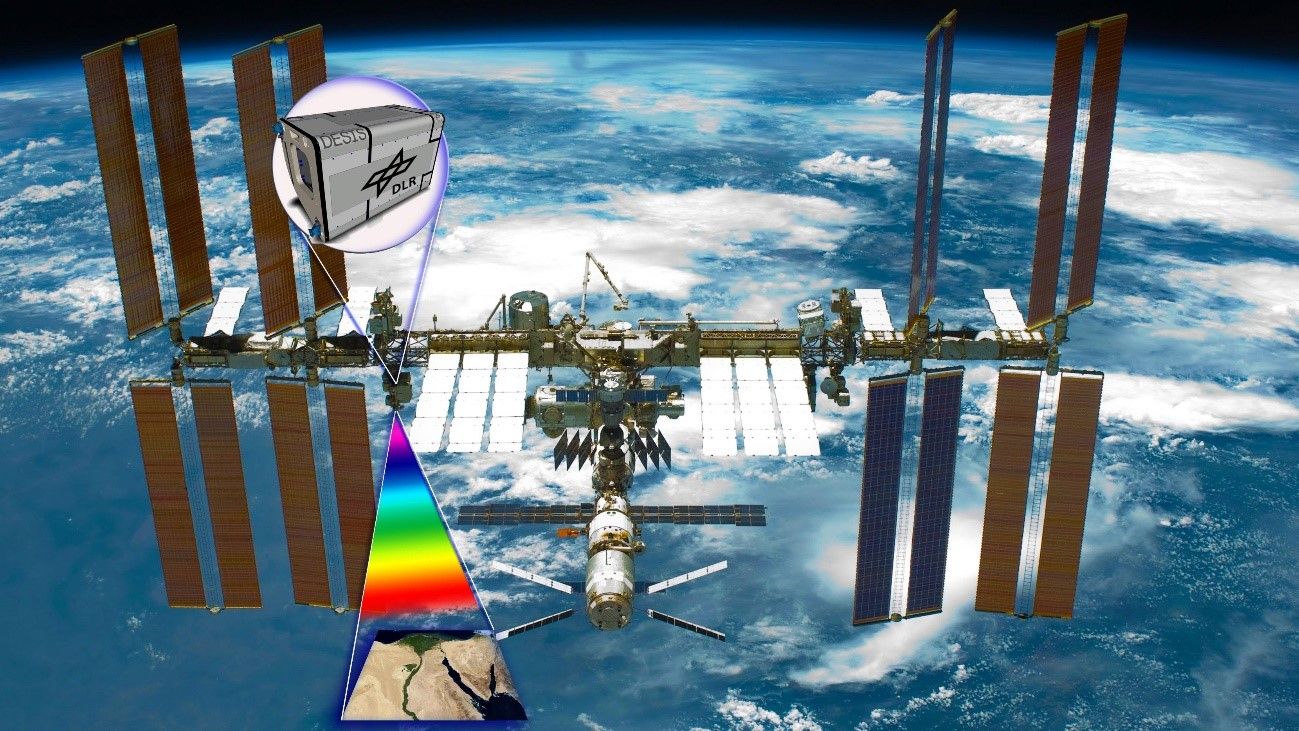 An earth observation device in the space
