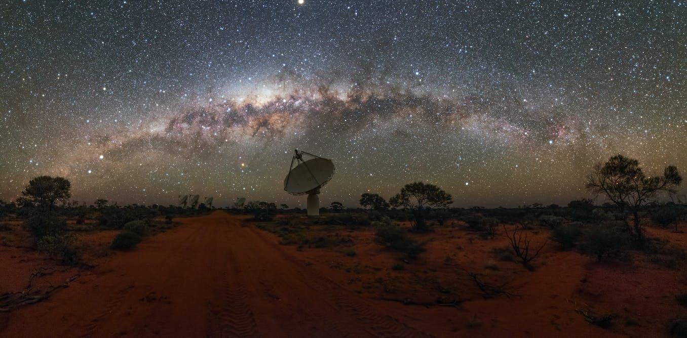 The Australian Square Kilometre Array Pathfinder (ASKAP), the radio telescope used to discover and localise FRB 20220610A. CSIRO