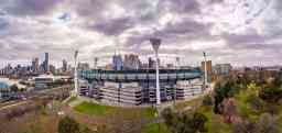 Clouds looming over the Melbourne Cricket Ground