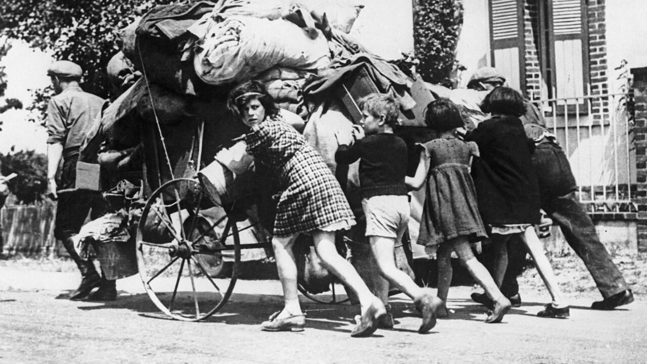Millions of Parisians fled the French capital in June 1940