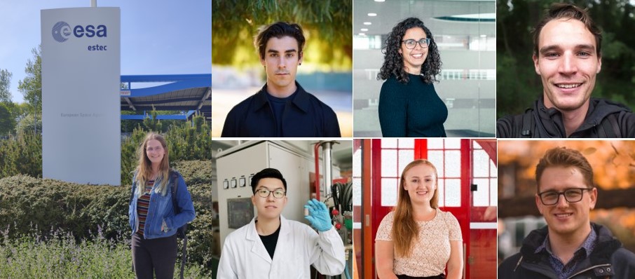 Clockwise from left: Belinda Rich, Daniel Ricardo, Dr Anais Möller, Matthew Shaw, Thomas Graham, Grace Lawrence and YuanKun Zhang.