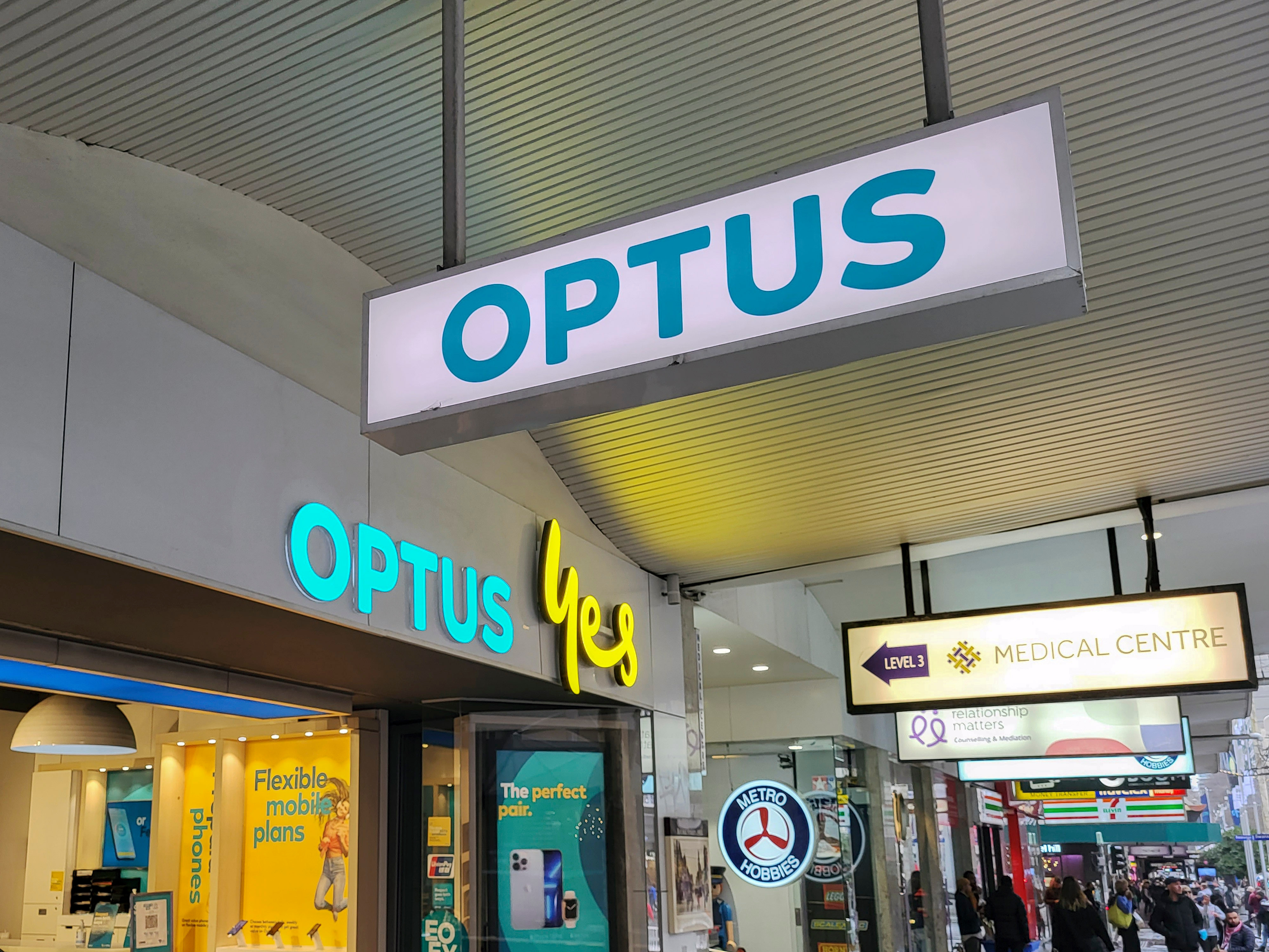 Optus store front