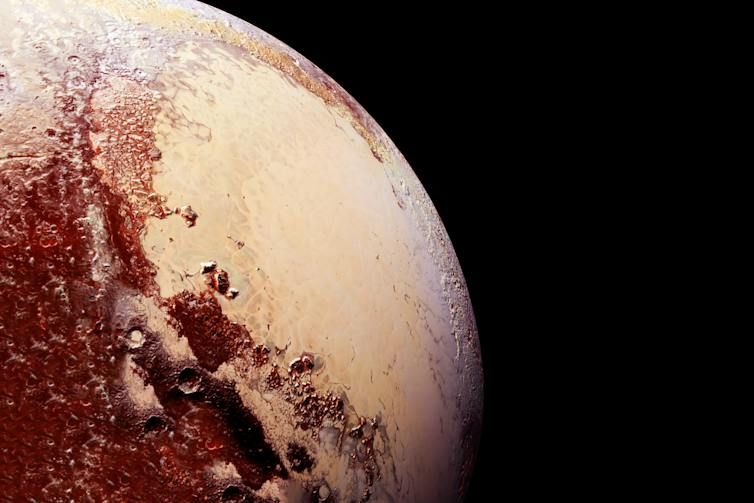 Image of the surface on Pluto