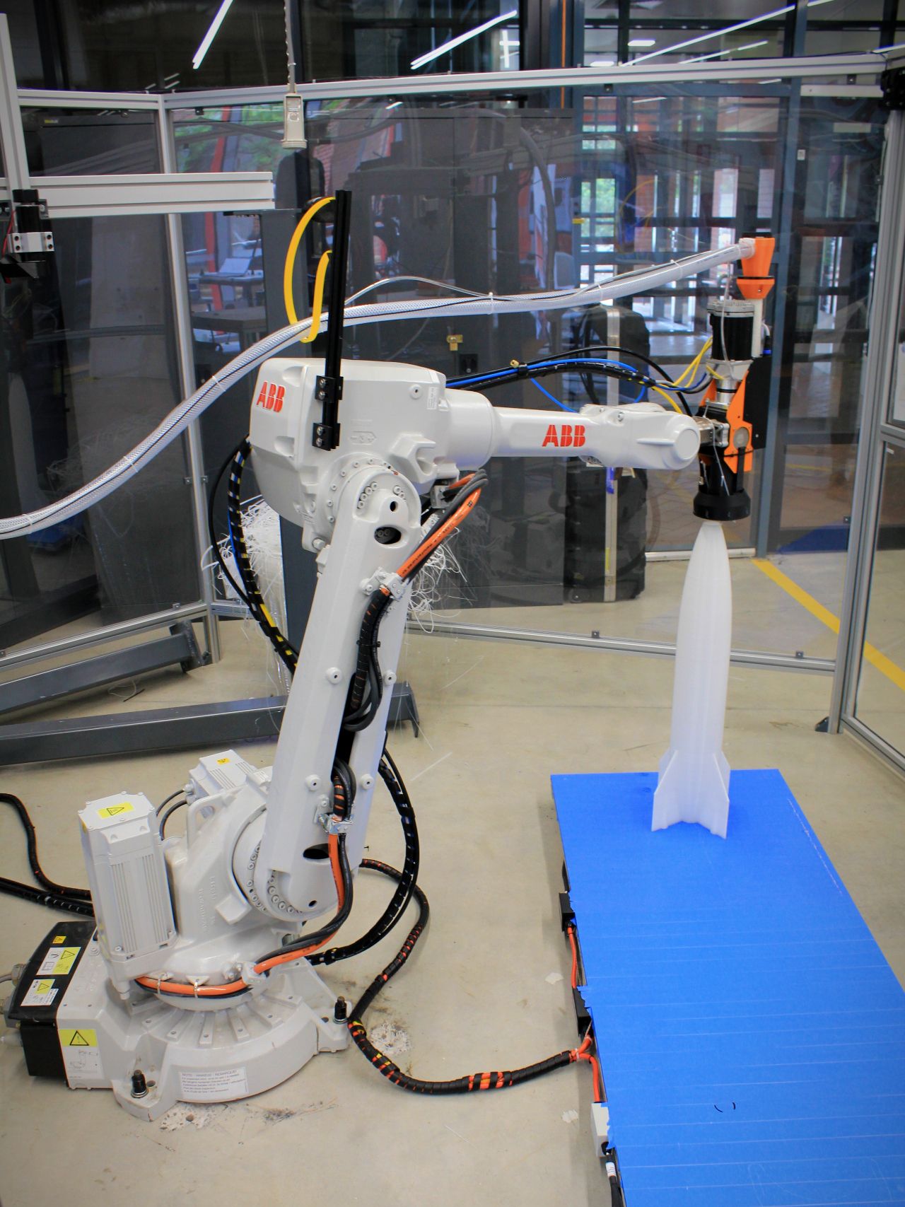 A robotic 3D printing setup
