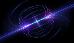 Magnetic field light effect with sparks