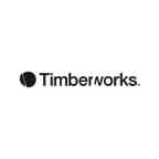 Timberworks logo on white background. 