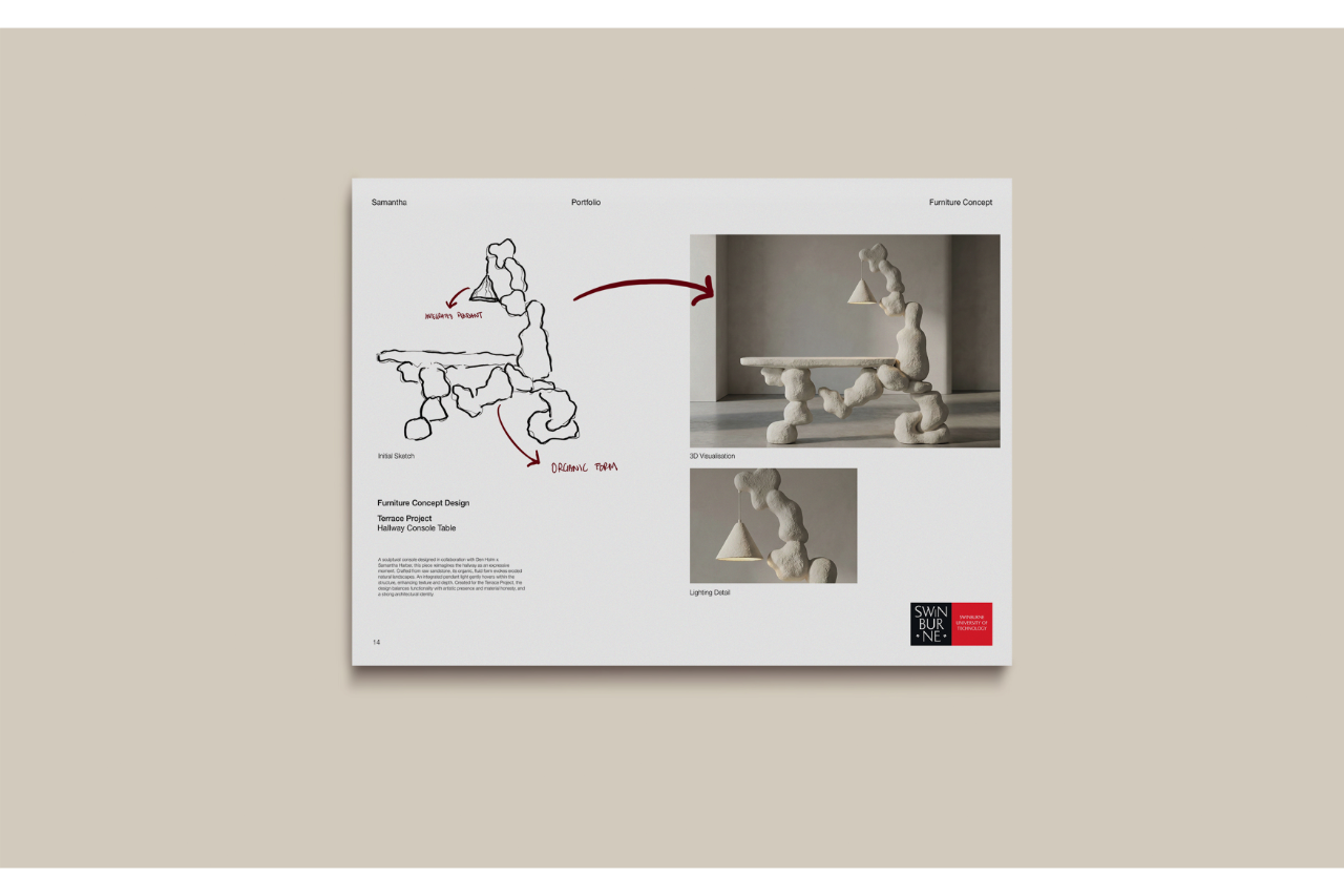 A Diploma of Interior Design Student named Samanthas Portfolio