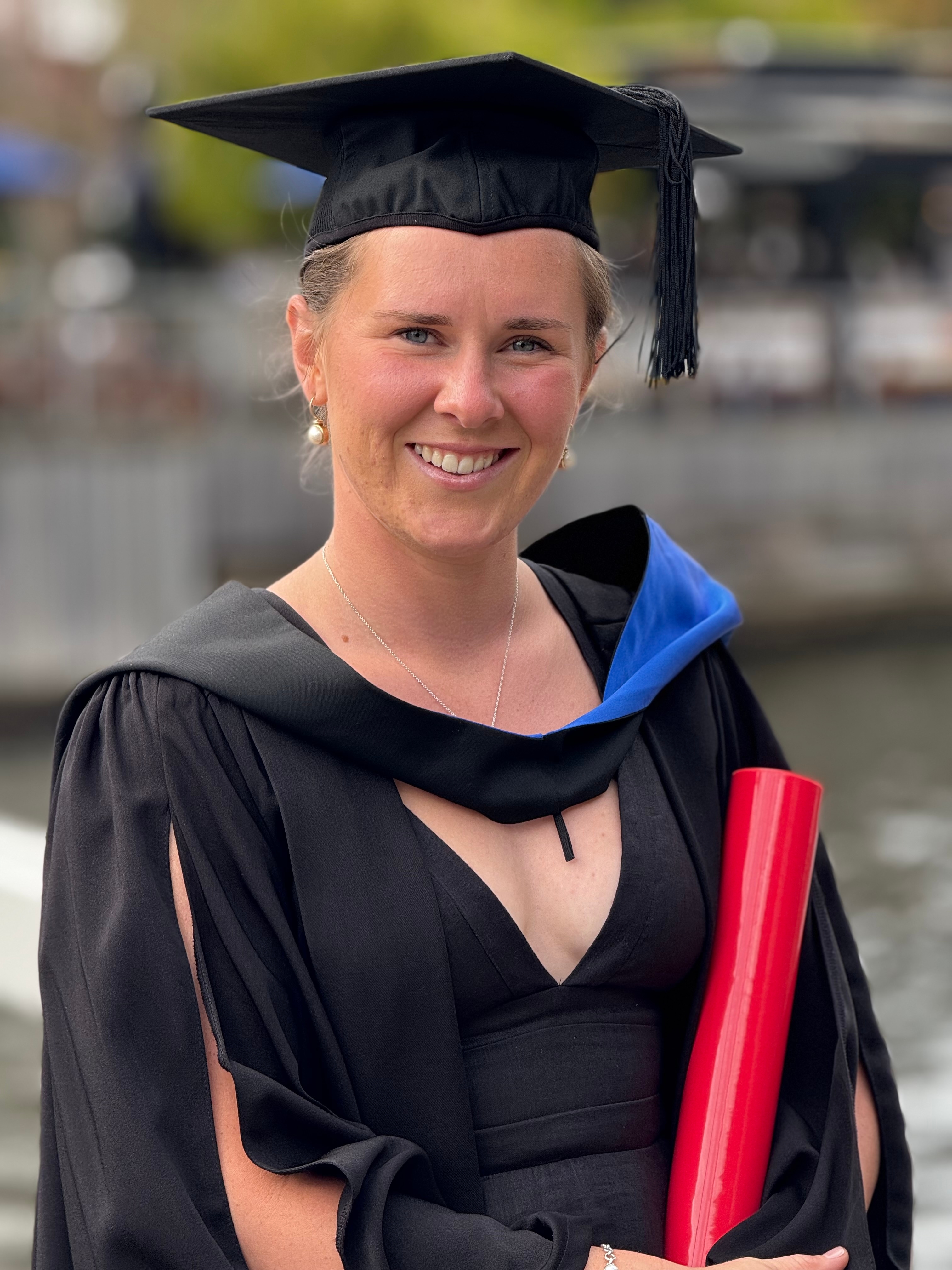 Swinburne alum Ellie Street-Webber in cap and gown