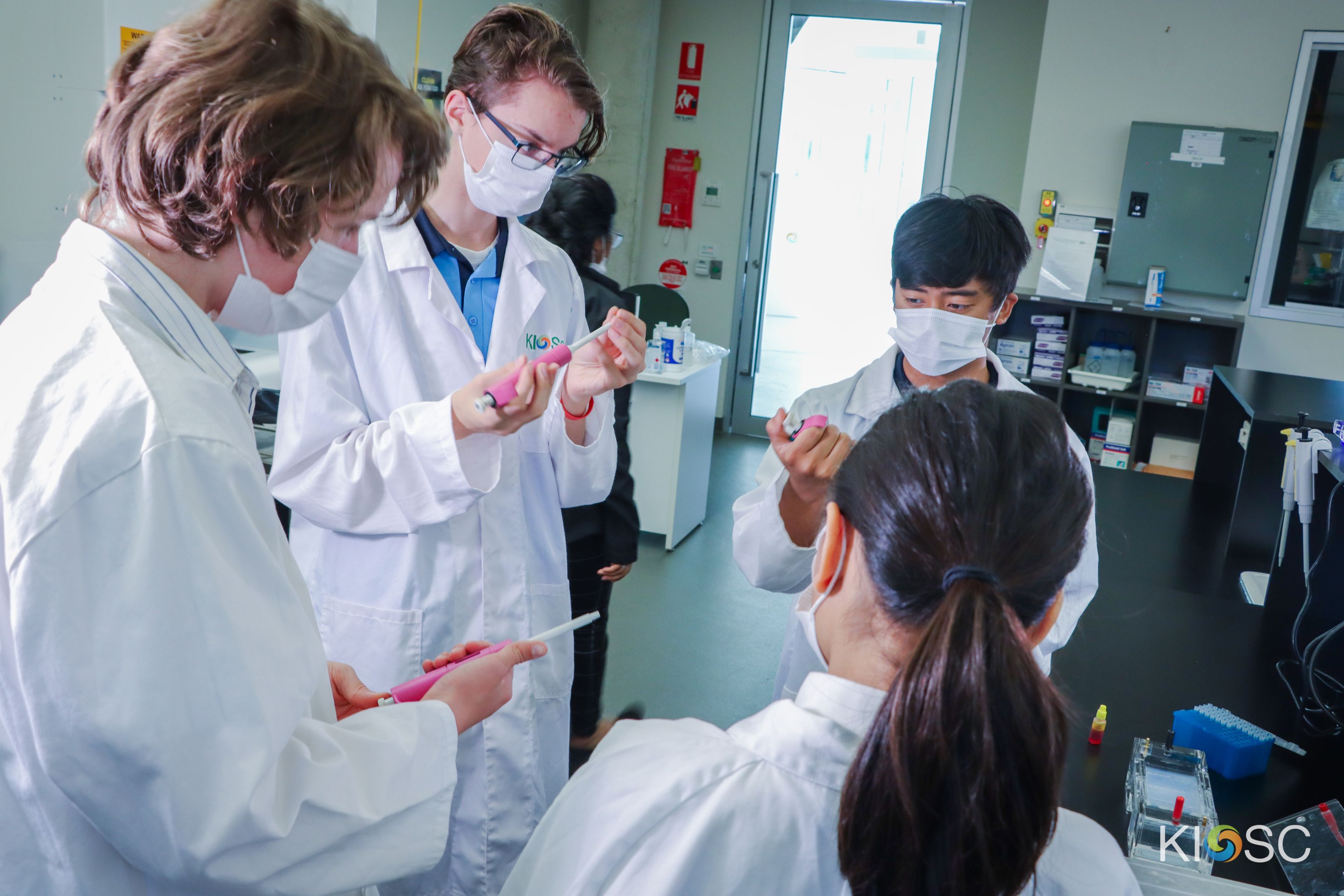 Students in a lab at KIOSC