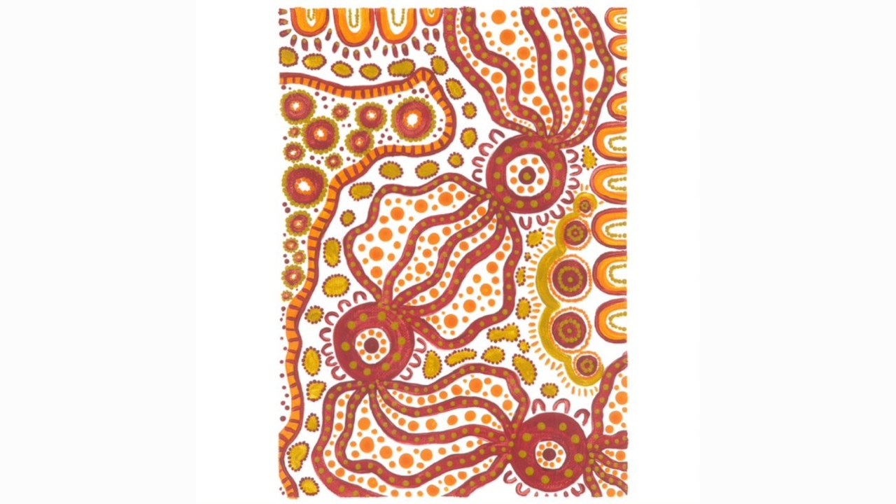 Student Katie Bugden's design for 2020 NAIDOC Week Indigenous art competition
