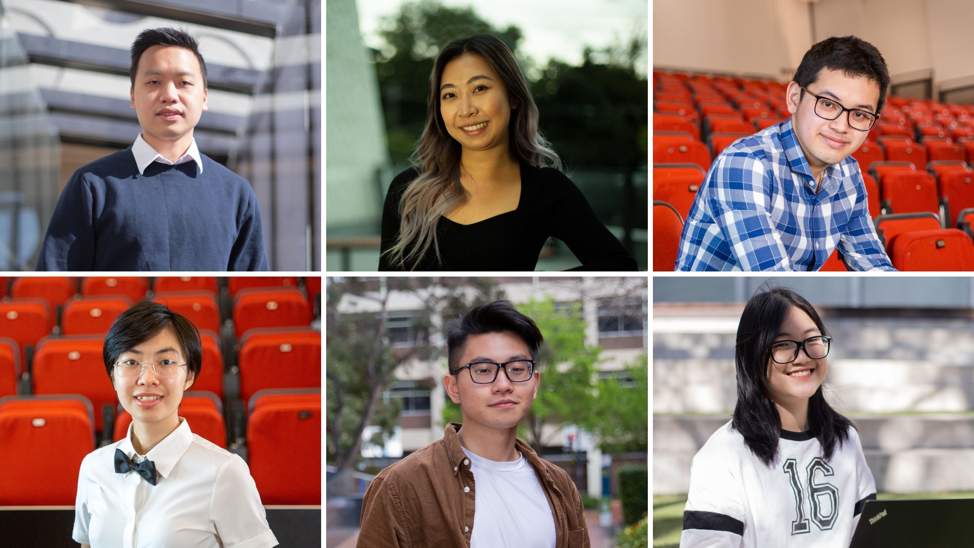 Collage of international students from Vietnam