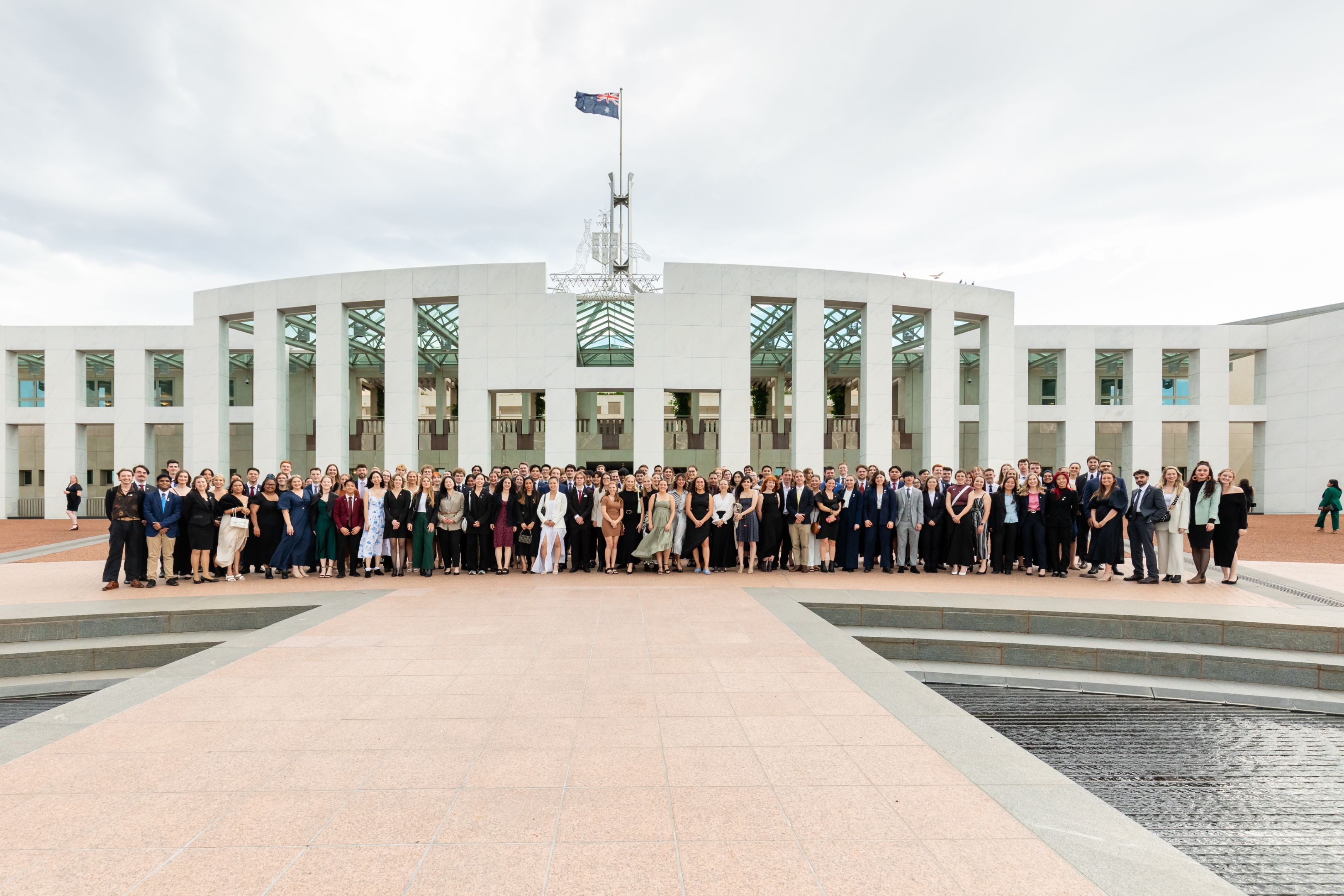 Recipients of the New Colombo Plan at the Australian Parliament House in Canberra