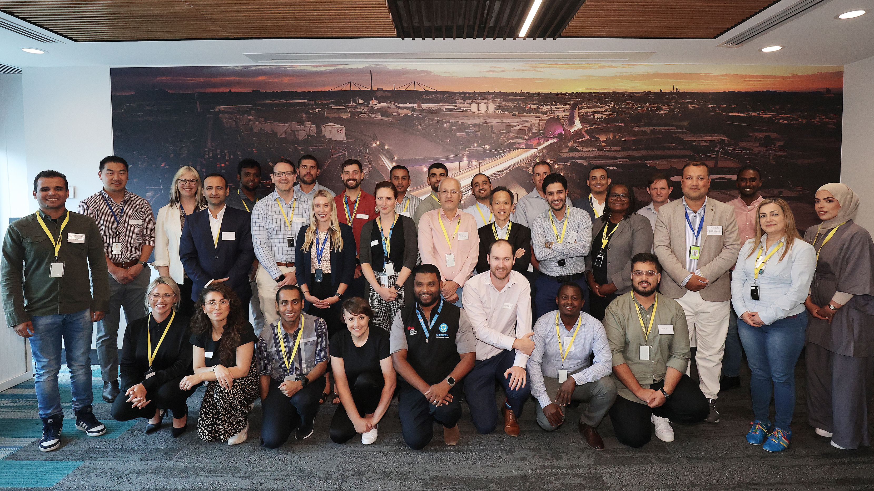 Engineering student group photo for a cadetship program.