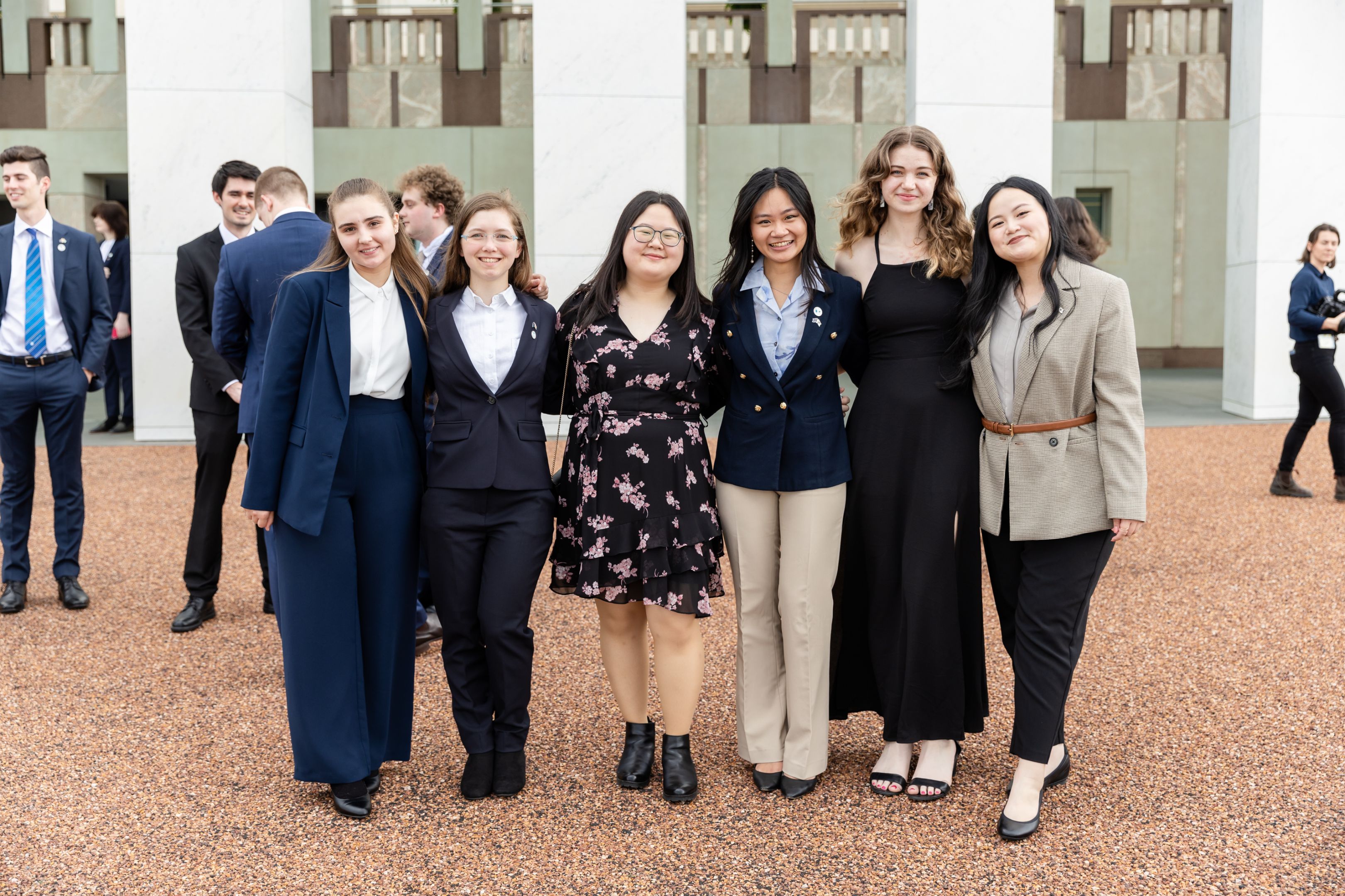 Tani Hooke (second to the left) and her fellow New Colombo Plan scholars  