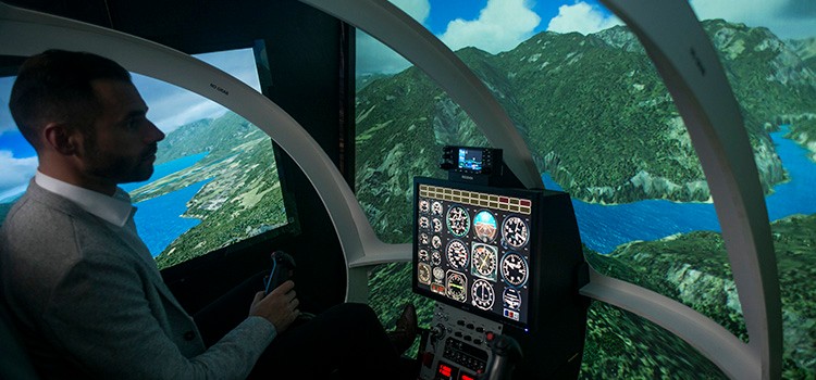 Helicopter simulator.