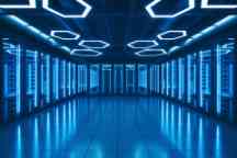 Futuristic Data Center Server Room